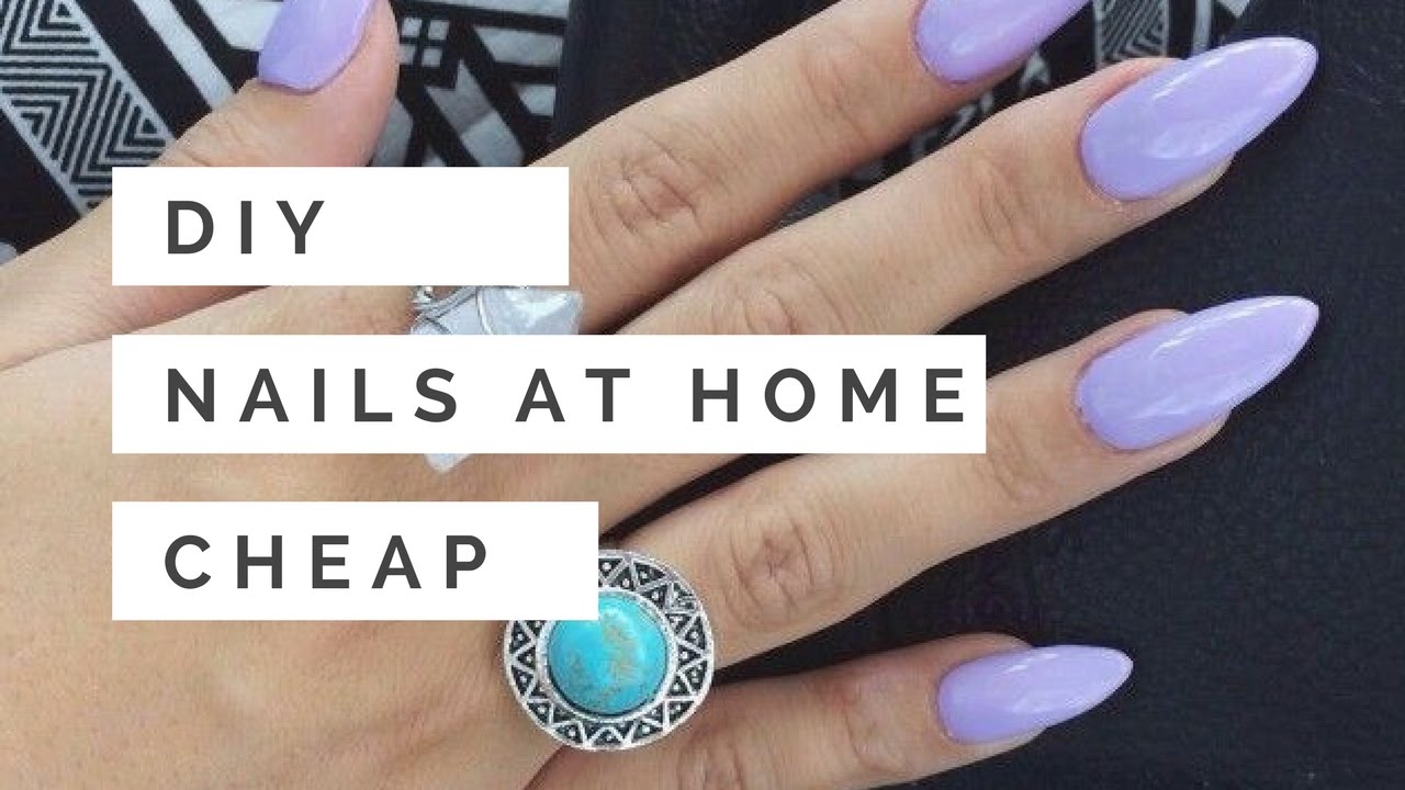 DIY SUPER EASY FAKE NAILS!! NO ACRYLIC NO GEL! At Home YouTube