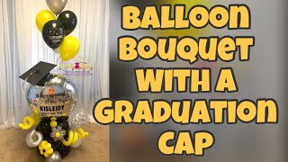 How to do graduation balloon bouquet/ DIY balloon bouquet/ How to do balloon bouquet