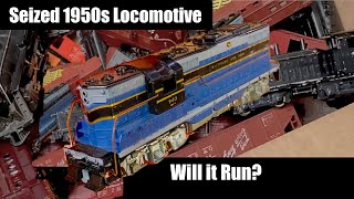 Will it Run? Seized 1950s Olympic Express GP7 HO Locomotive