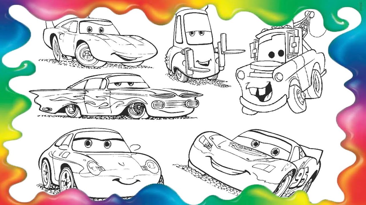 Desenhos para colorir, desenhar e pintar : desenho de carros para