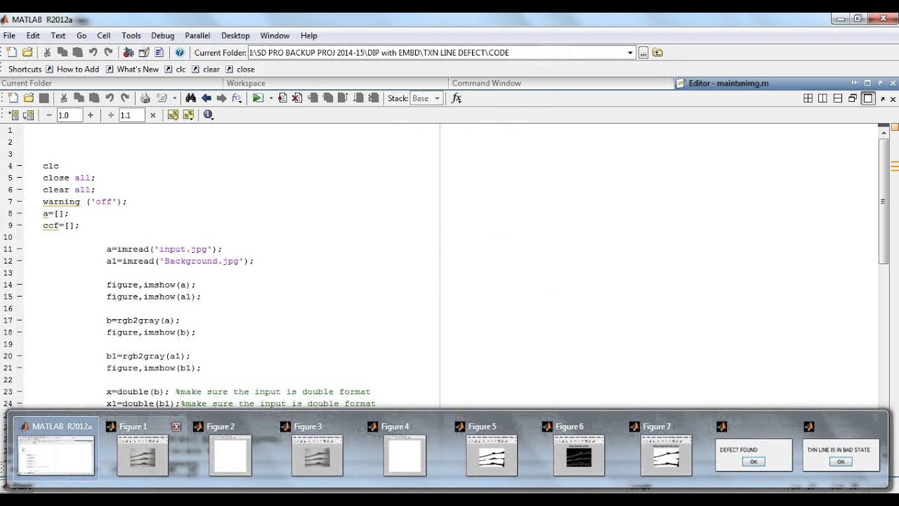 Crack detection matlab code for image boundary