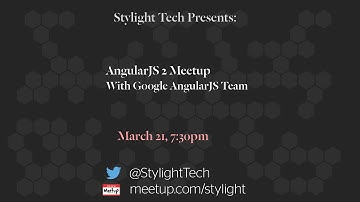 Angular 2 - With Google AngularJS Team