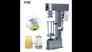 Famous YTK-DK50 ropp capping machine for wine glass bottle metal cap Net Worth