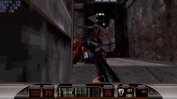 Duke Nukem 3D E1M2: Red Light District (100%)