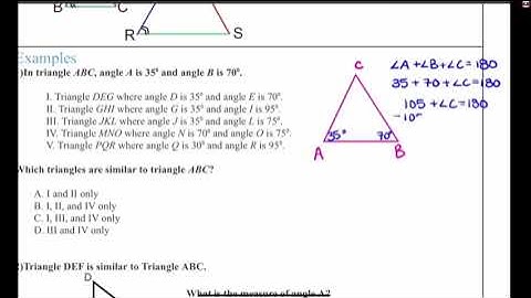 Angle-Angle (AA) Triangle Similarity Theorem