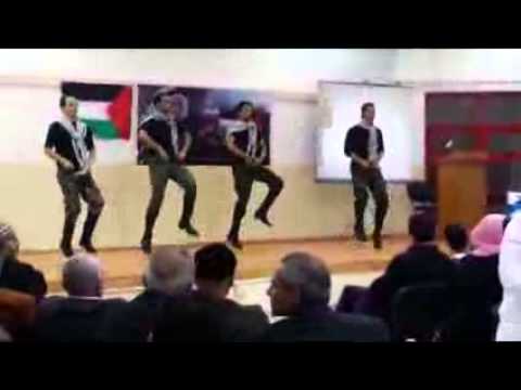 والله وشفتك يا علمى زينة رايات الامم فرقة جفرا من حفل تأبين شاعر الثورة ابو عرب غزة