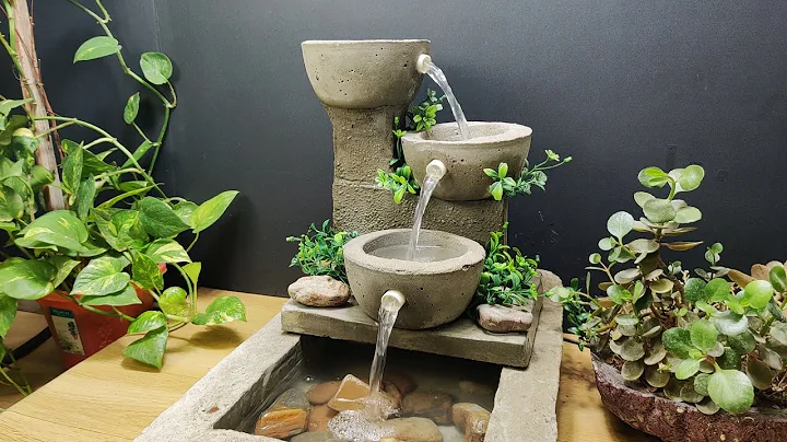 How to make Amazing awesome waterfall fountain water fountain at home - DayDayNews