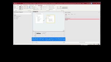 BTEC IT Unit 2 - Create A Multi-Table Query in Microsoft Access 365 using the Query Designer