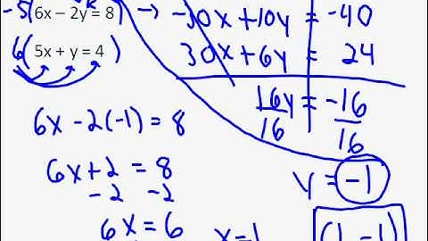 Solve Linear Systems by Elimination part 2 A1 7 4