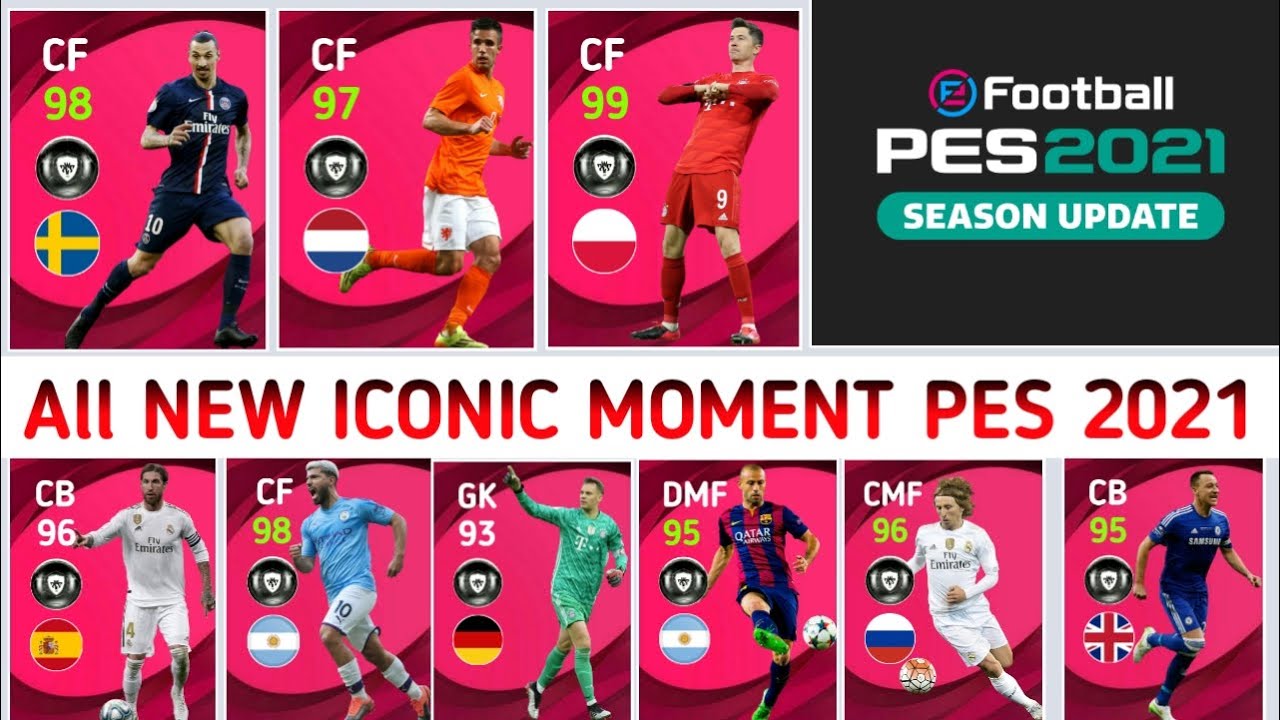 Pes 2021 Iconic Moments List
