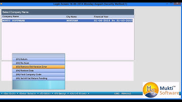 RESTORE DATA IN MUKTI SOFTWARE