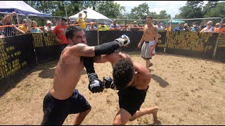 STREETBEEFS CAGE BOXING | PAULIE WALNUTS vs CHALLENGE ACCEPTED