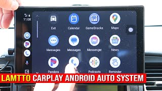 Lamtto Apple CarPlay & Android Auto Plug & Play System (Reverse Camera Park Assist, Bluetooth, WIFI)