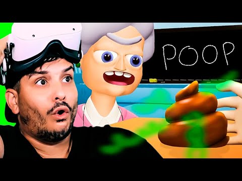 BROMA EN LA ESCUELA CON KK 🤣 (Bad boy simulator) - VR