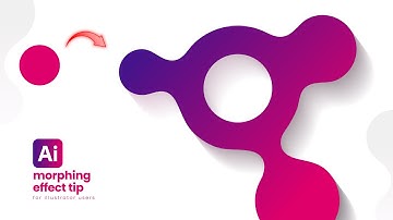 Morphing Effect in Illustrator | Metaball Effect | Illustrator 2025