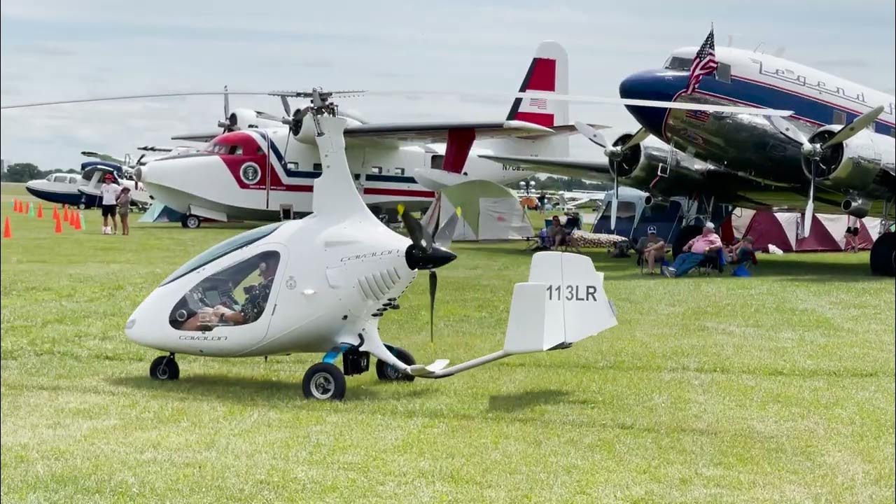 First Gyroplane Flight AutoGyro Cavalon 915iS First Flight Oshkosh