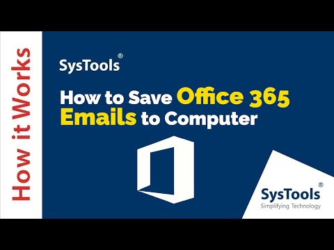 How to Save Office 365 Emails to Desktop  Hard-Drive Computer | Easy Solution