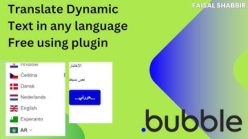 Translate dynamic text in any language using the free plugin, bubble.io
