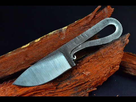 Knife Making Making A Neck Knife From An Old File Youtube