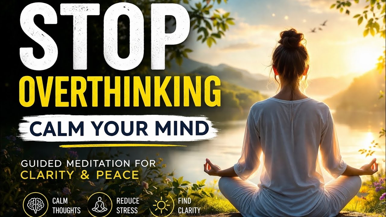 Stop Overthinking Meditation | Calm Your Mind & Reduce Anxiety (10 Min ...