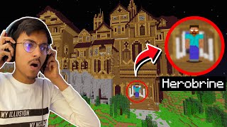 I Found HEROBRINE Mansion In Minecraft....