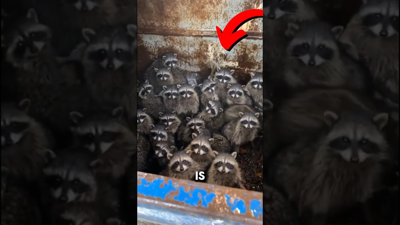 Raccoons love to wash things 🦝 #cute #animals #shorts