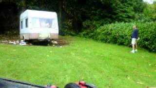crazy caravan explosion