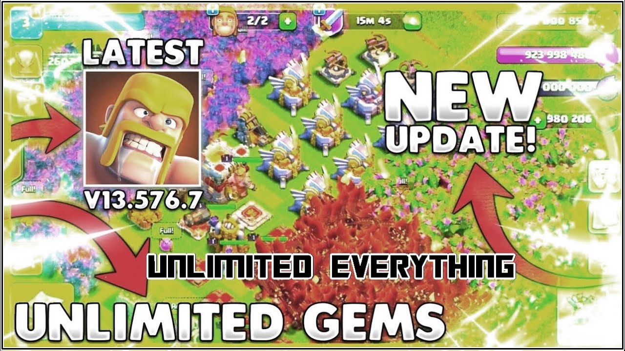 Clash Of Clans Mod Version 13 576 7 Unlimited Gems Clash Of Clans Mod Apk With Proof Youtube