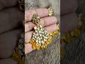 #YellowKundan #HandmadeJewelry #DMforOrders #TeluguFashion #KundanEarrings #CustomizedJewelry