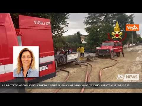 LA PROTEZIONE CIVILE DEL VENETO A SENIGALLIA. CAMPAGNOLO: «CITTA' DEVASTATA» | 19/09/2022