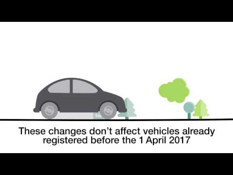 New vehicle tax rates from 1 April 2017