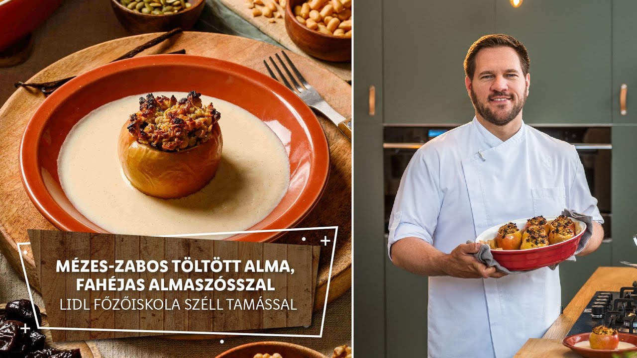 Édes karácsony 2. - Mézes-zabos töltött alma, fahéjas almaszósszal ...