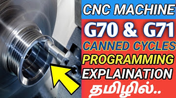 G70 & G71 Cycles Turning Programming Explaination In Tamil