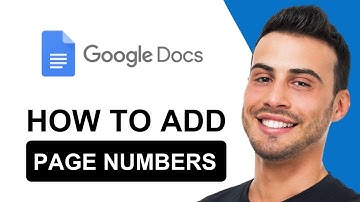How To Add Page Numbers In Google Docs | Tutorial (2025)