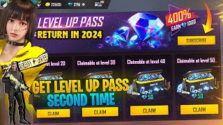 Level Up Pass Return in Free Fire 2024: Old Gun Skins Return Upcoming Events