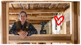 We built the first walls!!! (Rescuing a 120 year old house)