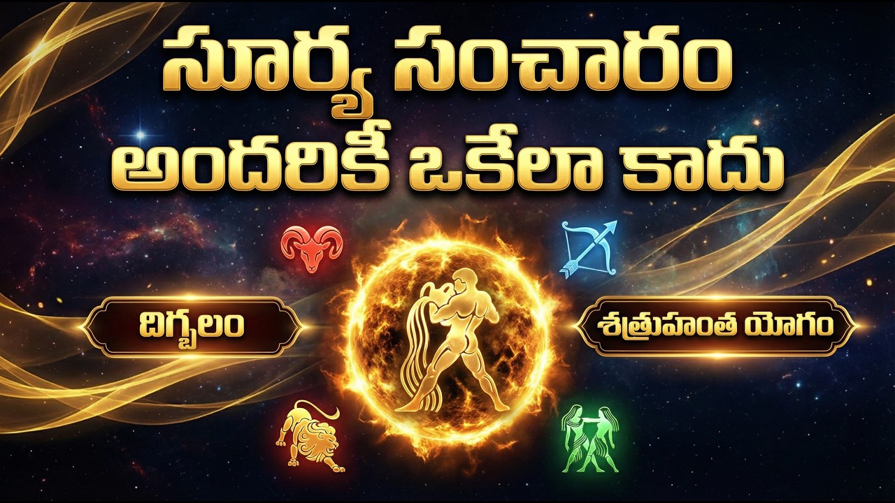 సూర్య సంచారం కుంభ రాశిలో దిగ్బలం శత్రుహంత యోగాల ప్రభావం ప్రమాదకరం!