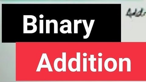 Binary Addition of 1101+110 Number system watch in this amazing video