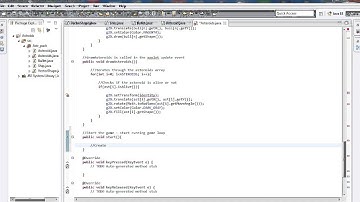 Java Game Programming Tutorial For Beginners Asteroids Pt. 12 - Asteroids start())