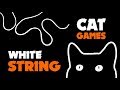 WHITE STRING thing for cats ★ CAT GAMES