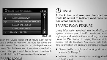 2014 NISSAN Versa Note - Traffic Information  (if so equipped)