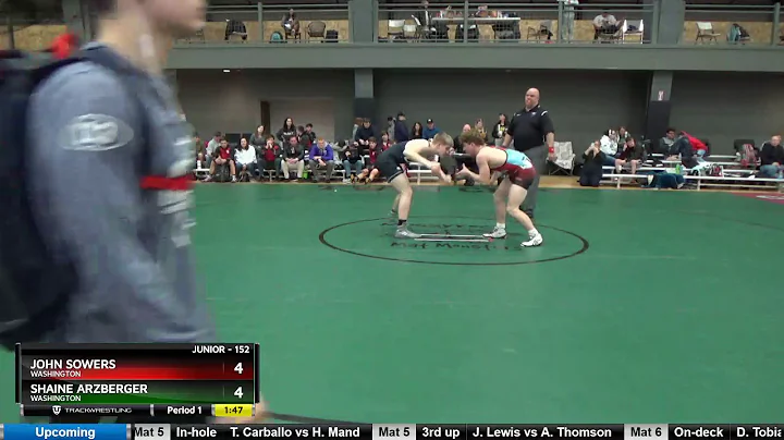 Junior 152 John Sowers Washington Vs Shaine Arzber...
