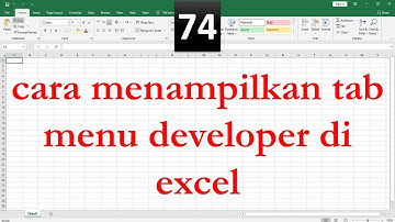 cara menampilkan tab menu developer di excel