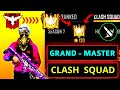 How to reach grandmaster in clash squad | How to push grandmaster in clash squad rank |Clash Squad