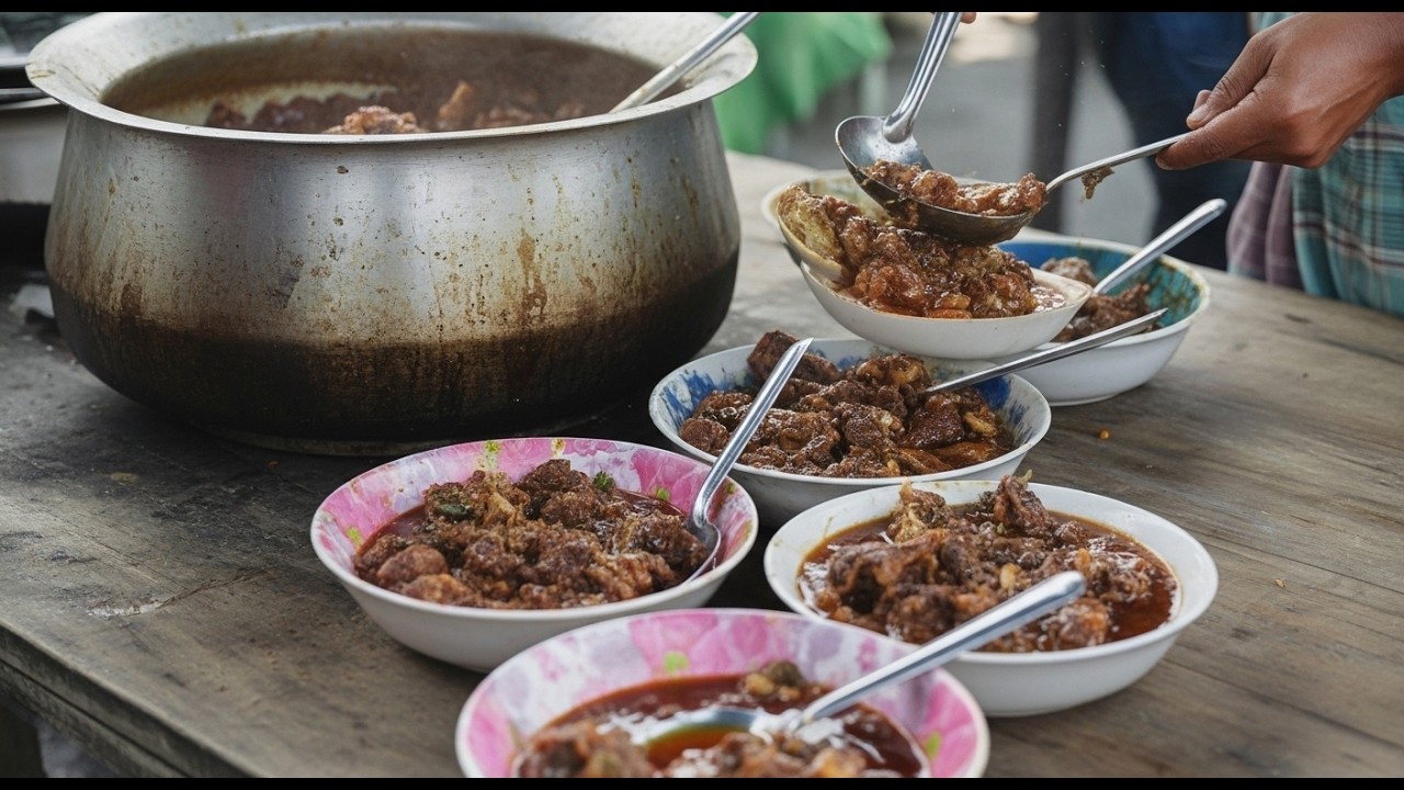 গ্রামের বিয়ে বাড়ির রাজকীয় গরুর মাংস পরিবেশন! মুখে লেগে থাকার মতো স্বাদ | Village Wedding Beef Curry