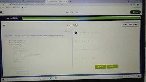 Advanced Programming in C || Cisco || Module 2 Test || #AdvancedProgramminginC