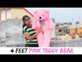 4 Feet Pink Teddy Unboxing | Valentine Giant Teddy Bear Unboxing | Best Birthday Gift For Girlfriend