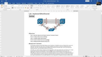 5.1.3 Lab - Implement EtherChannel