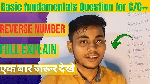 Write a program to find Reverse number in C best explanation full dry run |Reverse number 2025