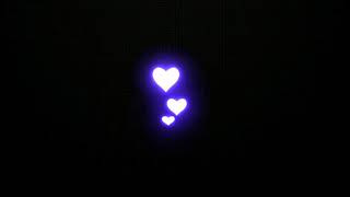 Neon Purple  Heart Black Screen Effect      manhitro